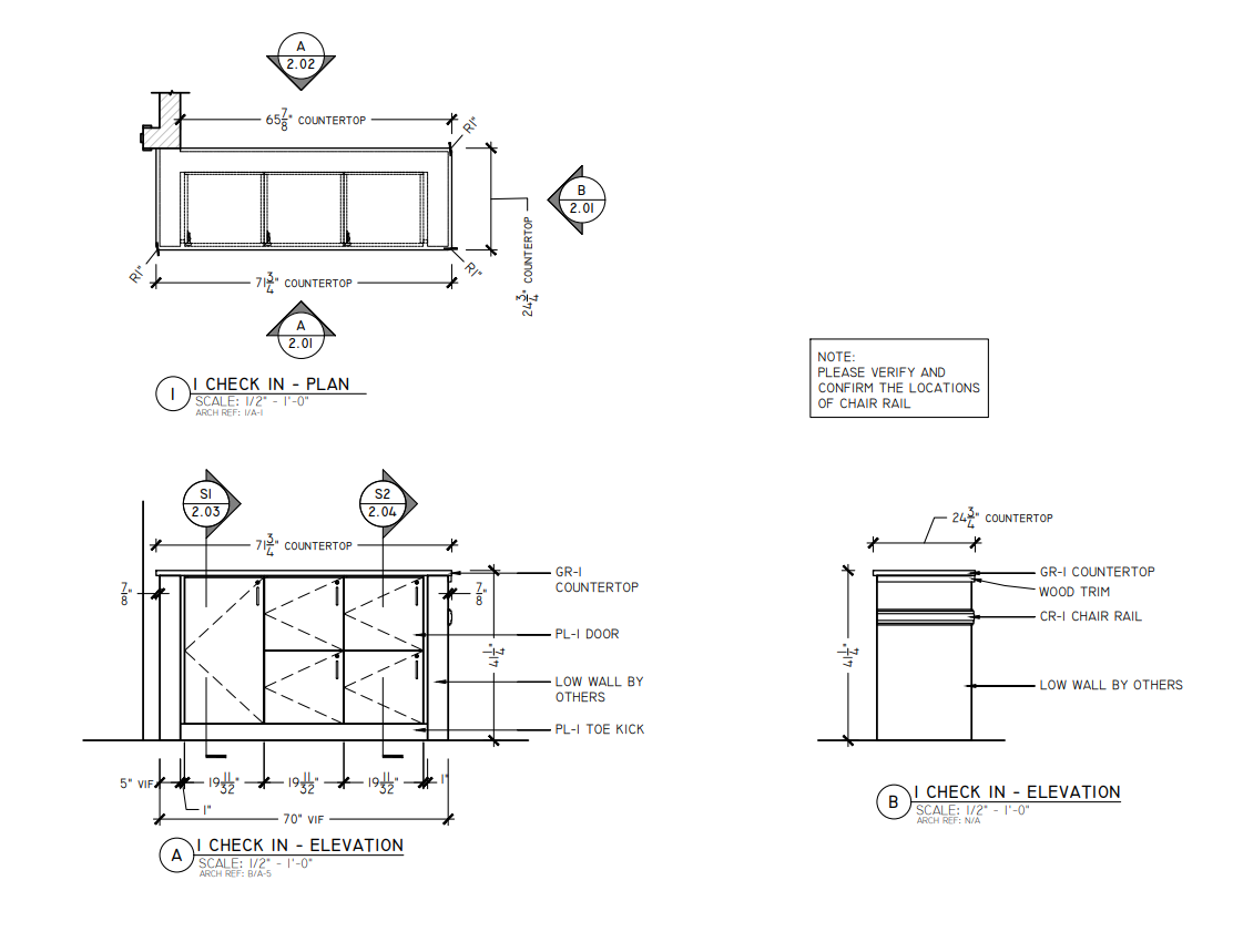 Millwork Work Sample