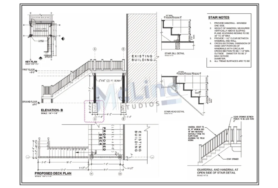 Deck Shop Drawing Sample