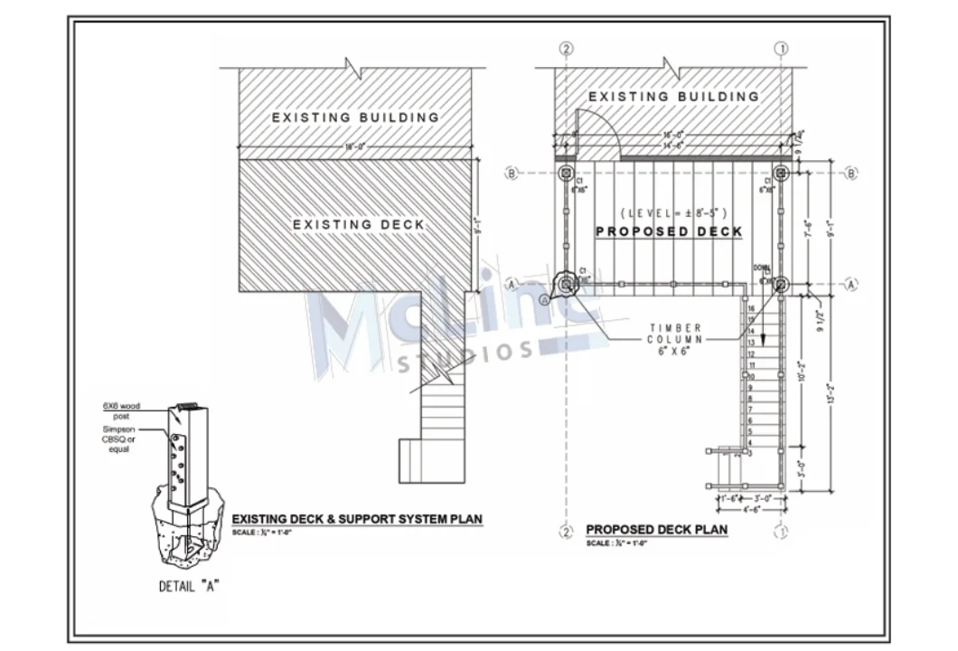 Deck Shop Drawing Sample
