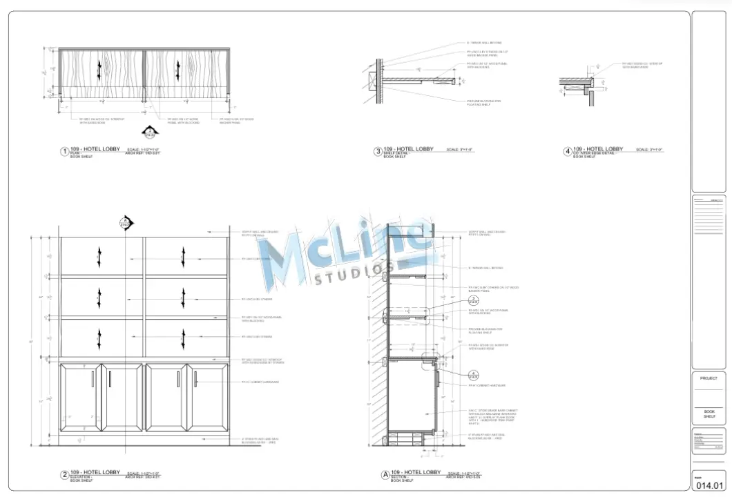 Millwork Shop Drawings Sample